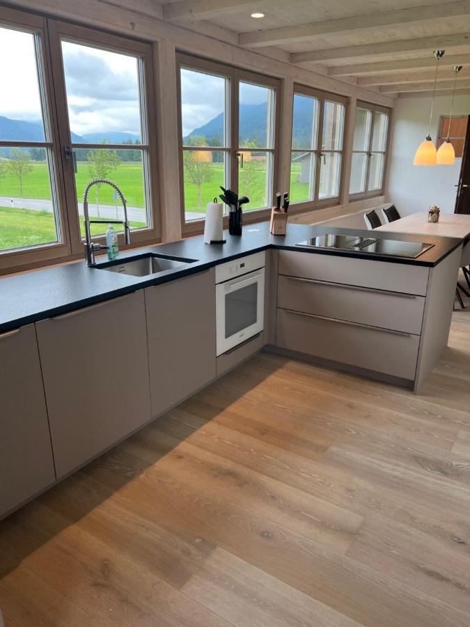Ferienwohnung Atelier Simetsberg Krun Bagian luar foto